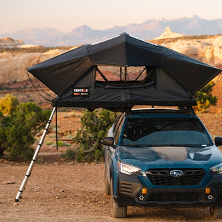 TentBox Lite XL in Slate Grey installed on a Subaru Forester