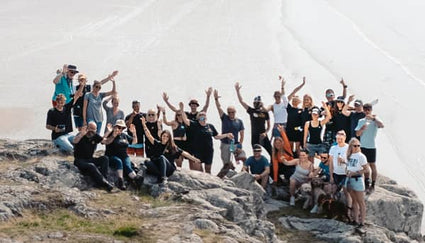TentBox Ambassadors celebrating together after a hike